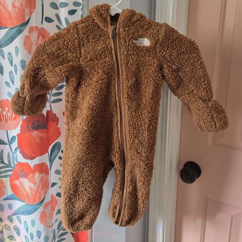 The North Face Brown Fleece Kids Footie